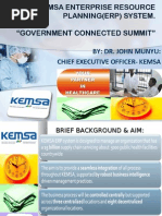 Download KEMSA Enterprise resource planning ERP presentation at Connected Gov Summit 2010 by ICT AUTHORITY SN29268477 doc pdf