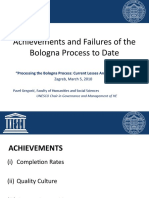 Pavel Gregoric, University of Zagreb, Croatia "Achievements and Failures of The Bologna Process To Date", Introductory Talk