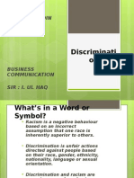 Discriminati On: Zain Ul Abadin Naqash Arif Ali Shuja