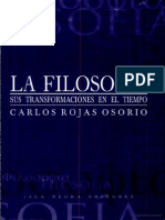 ROJAS OSORIO, CARLOS La Filosofía. Su Transformación en El Tiempo