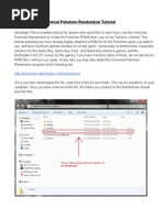 Universal Pokemon Randomizer Tutorial