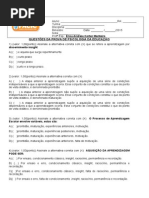 Prova de Psicologia