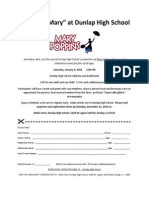 Mary Poppins Tea Registration Form