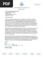 Graham Letter to President Obama on AUMF