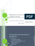 POOS P05a Transformacije Intenziteta i Filtriranja