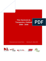 Plan Sectorial Del Transporte y Vialidad 2008-2030