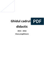 Ghid Pentru Clasa Pregătitoare 2015