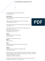 Funciones Matemática y Estadística en Excel