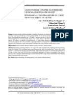 Relevancia Do Laudo Pericial Contabil Na Tomada de Decisao Judicial - Percepcao de Um Juiz