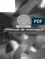 Manual de Montaje Cinematográfico - Roy Thompson