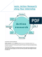 Senior Thesis: Action Research and Starting Your Internship: Essential Understandings