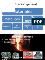 Clasificacion de Los Materiales