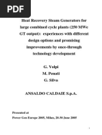 Heat Recovery Steam Generators for Large Combined Cycle Plants1