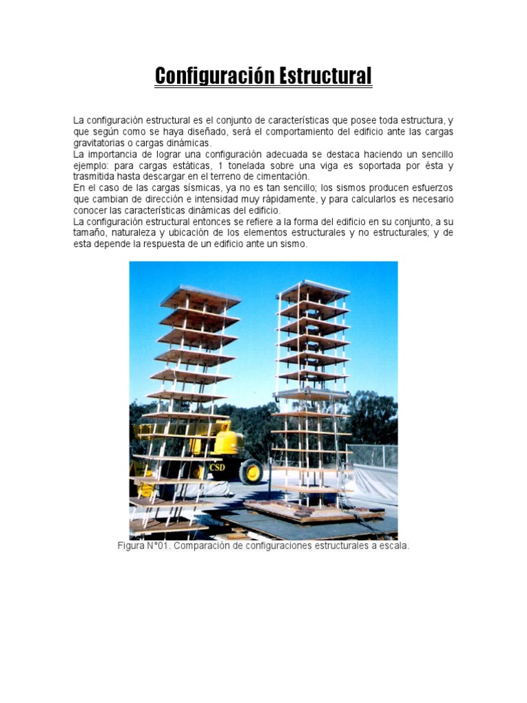 Configuracion Estructural | PDF | Temblores | Rigidez
