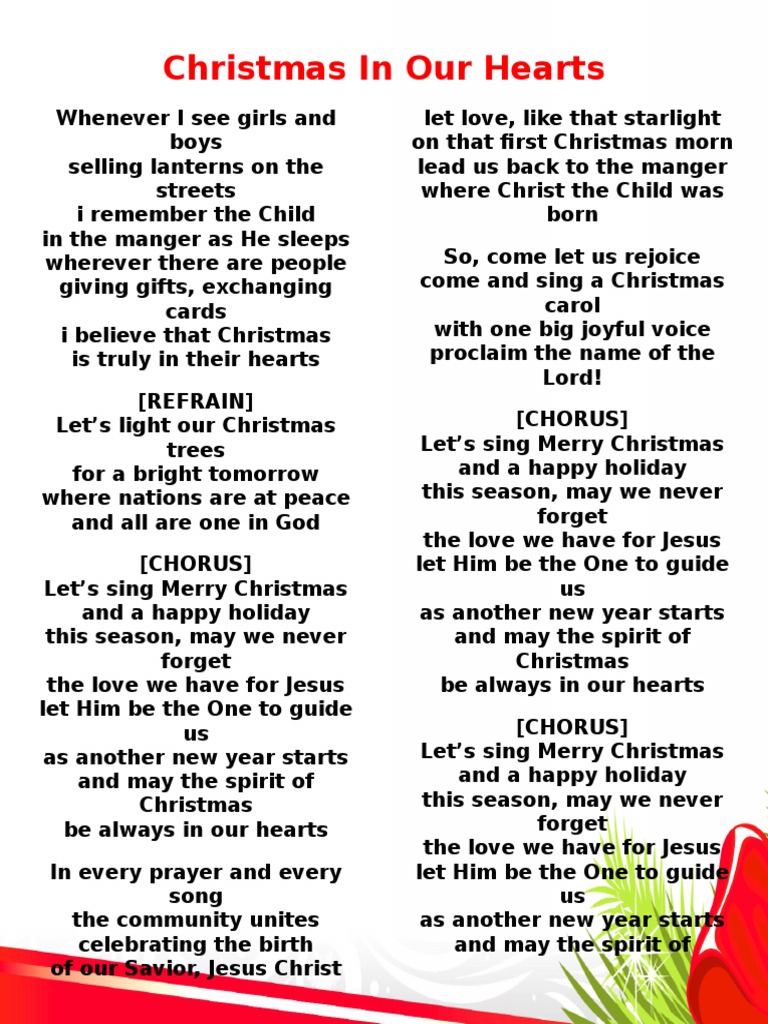 christmas lyrics | pdf | santa claus's reindeer | rudolph the red