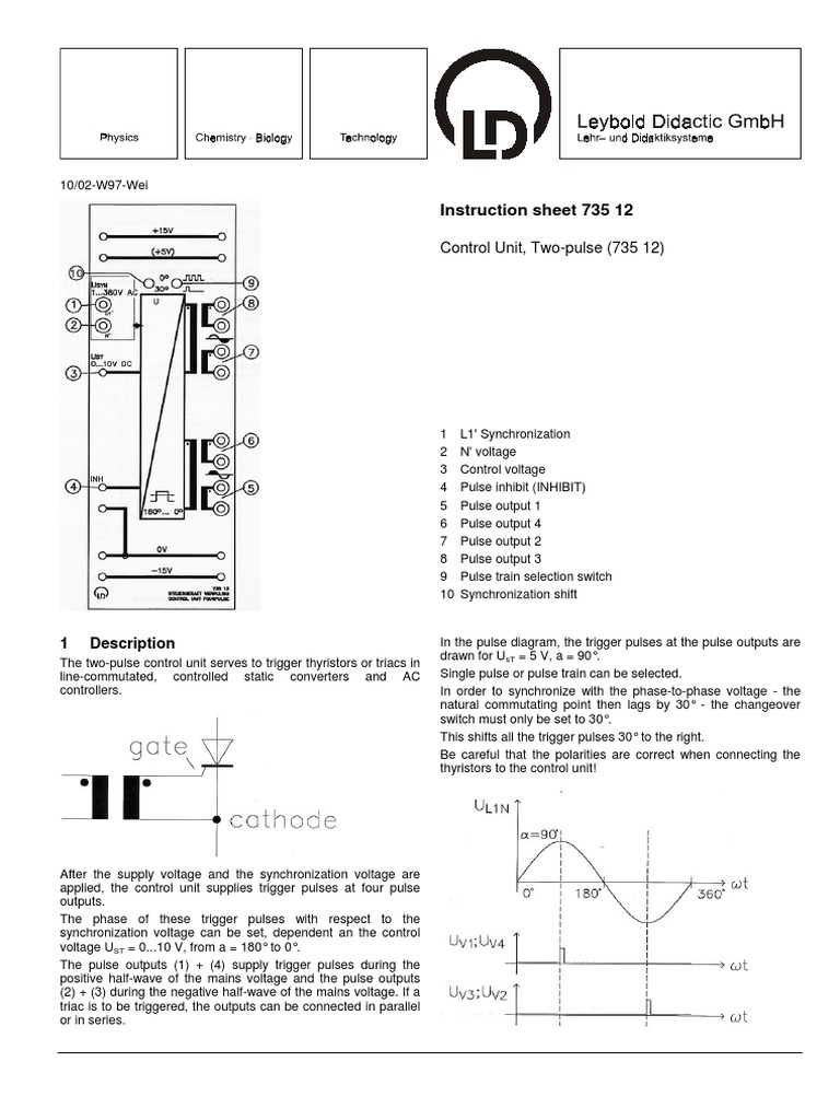Two-Pulse Control Unit Guide | PDF | Science & Mathematics