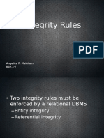 Integrity Rules: Angelica R. Malaluan BSA 2-7