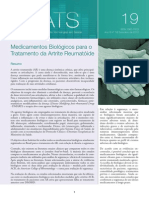 Tratamento Da Artrite Reumatóide, Medicamentos Biológicos - Artigo 2012