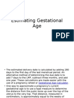 Estimating Gestational Age