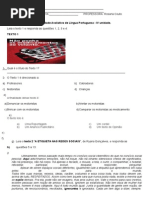 AVALIAÇÃO VI  UNIDADE 7° ANO B