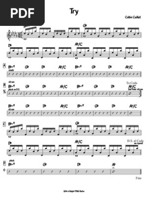 Try Colbie Caillat Sheet Music