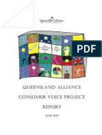 Qld Alliance Consumer Voice Project Report June 2007