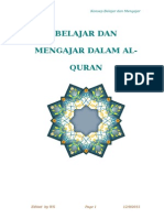 Belajar Dan Mengajar Dalam Al-Quran