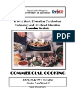 k to 12 Commercial Cooking Learning Module