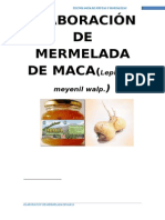 Elaboración de Mermelada de Maca