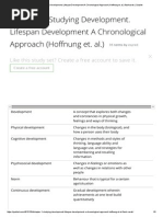 Chapter 1 - Studying Development. Lifespan Development A Chronological Approach (Hoffnung Et. Al