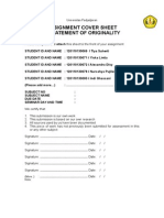 Cover Sheet For Makalah