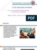 MISION-VISION de La Carrera de Medicina Humana