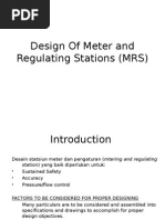 Basic Design of Metering and Regulator Station | PDF | Valve | Flow ...