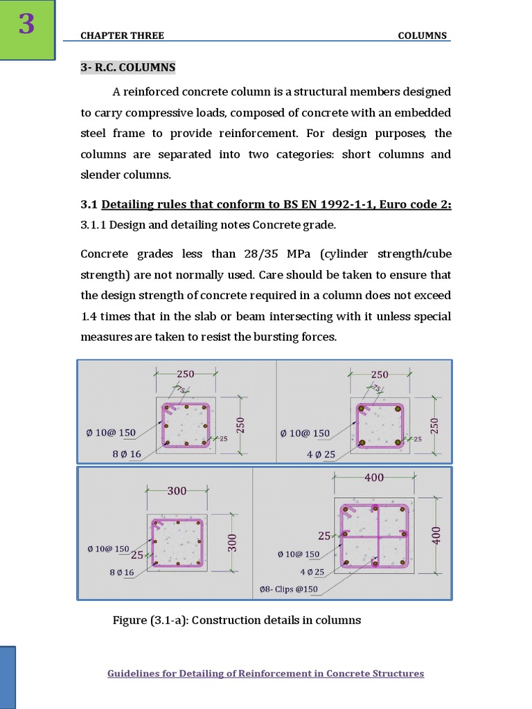 Column Reinforcement Detailing Guide | PDF | Column | Beam (Structure)