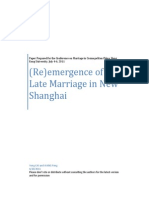 Cai and Wang (2011) (Re) Emergence of Late Marriage in New Shanghai PDF