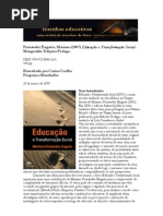 Educação e Transformação Social - en Resenhas Educativas