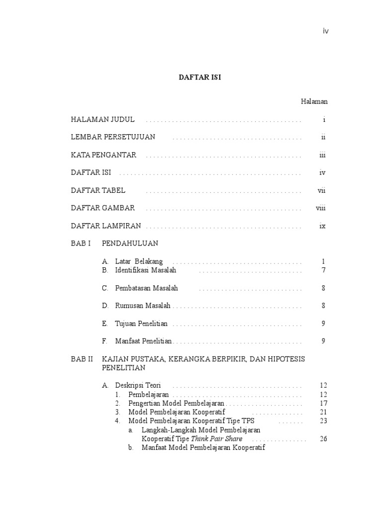 Contoh Proposal Penelitian