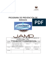 Programa Prevención de Riesgos Lavarent