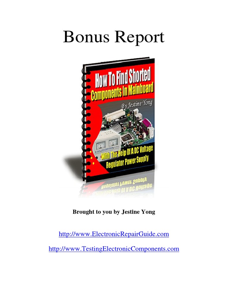 Find Shorted Components | PDF | Power Supply | Electronic Circuits