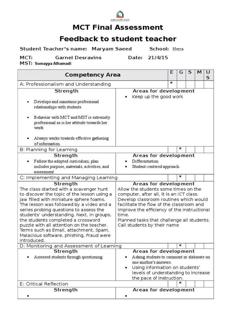 MCT Final Assessmenttpmaryamsaeed1 | PDF