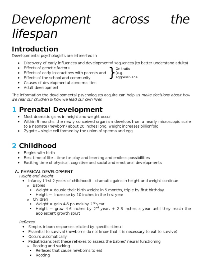 Development Across The Lifespan | PDF | Attachment Theory | Infants