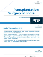 Hair Transplantation Surgery in India - Radiance