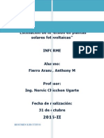 Estimación de inversión en plantas solares fotovoltaicas