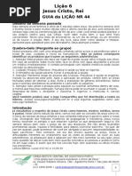 Guia da Lição Nr 44 - Série A Pessoa e o Caráter de Cristo - Jesus Cristo Rei.doc