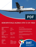 ATR 72 Aircraft Specs and Insurance Certificate