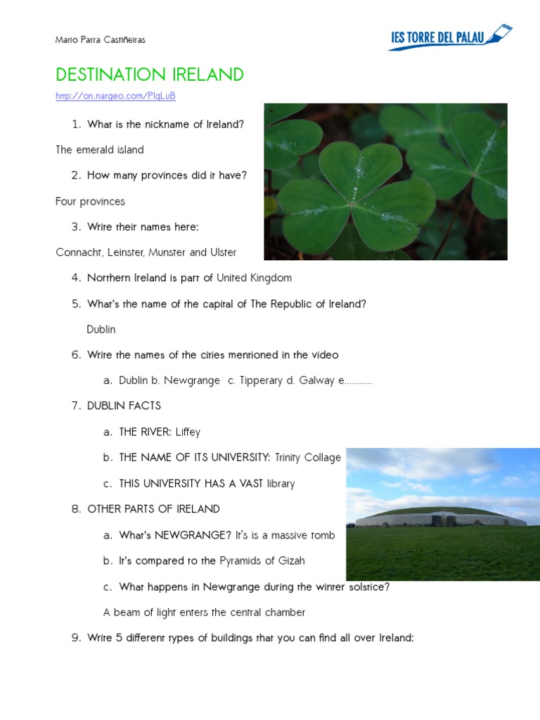 Destination Ireland | PDF | Ireland | Dublin