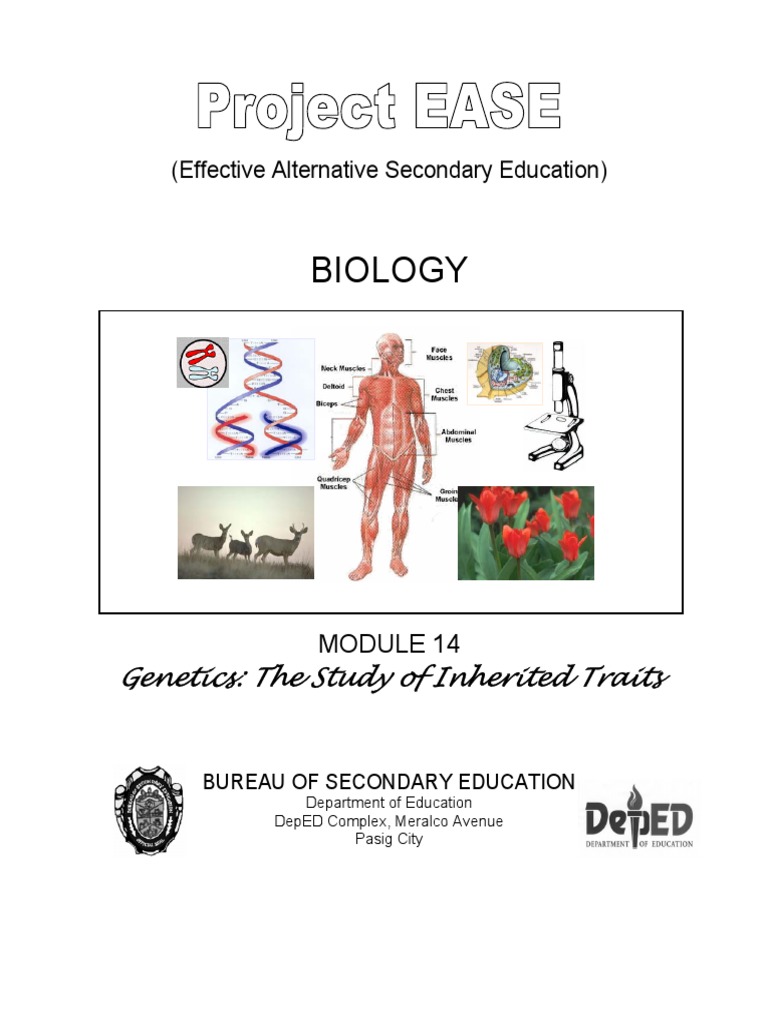 Project Ease Biology Module 14 | PDF | Dominance (Genetics) | Zygosity