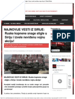 Najnovije Vesti Iz Sirije