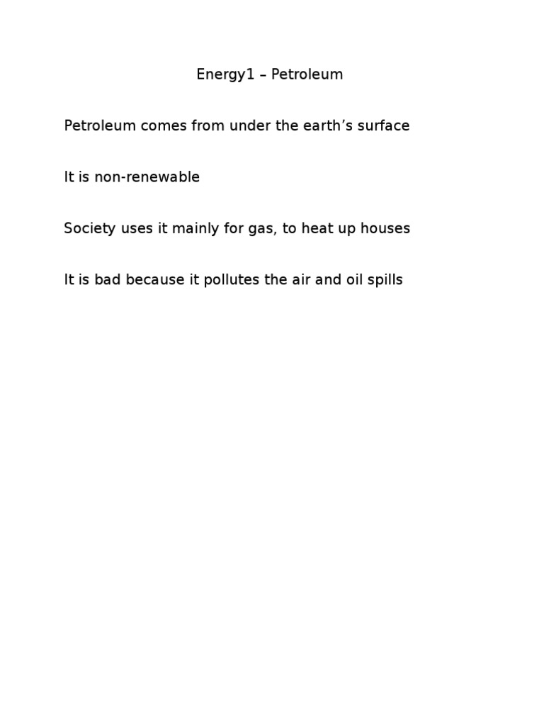 Energy 1 | PDF