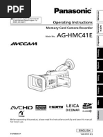 Panasonic HMC41 Manual